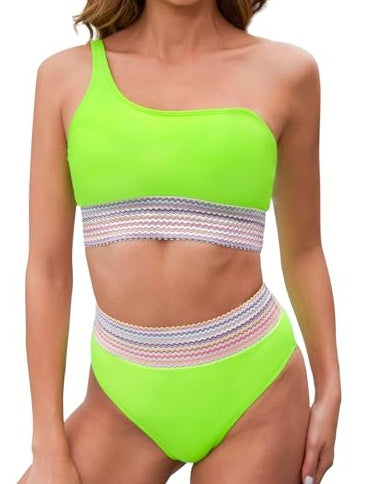 Women's Fashion Simple Solid Color Bikini Set