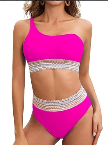 Women's Fashion Simple Solid Color Bikini Set