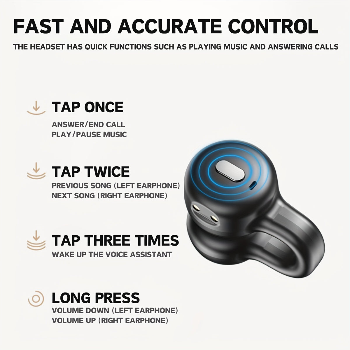 Wireless Open-back Headphones, Bluetooth Clip-on Earbuds, Sports Headphones, Ultra-lonoBattery Life, Unisex, Suitable For Everyday Wear, Christmas Gift, Birthday Gift.