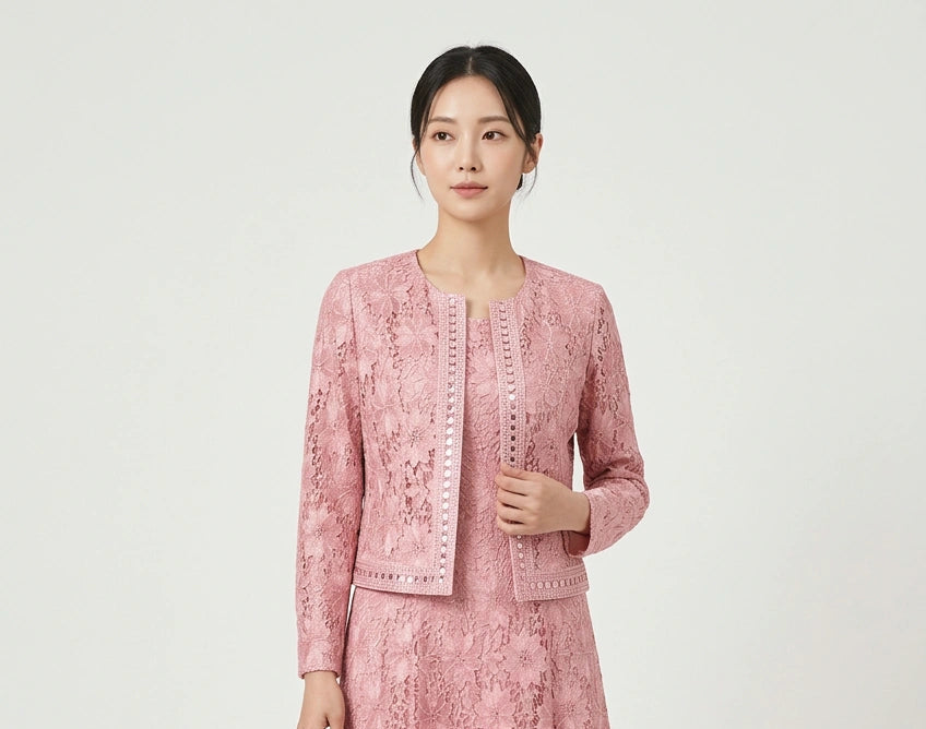 Geenlinm Women's 2 Piece Dress And Jacket