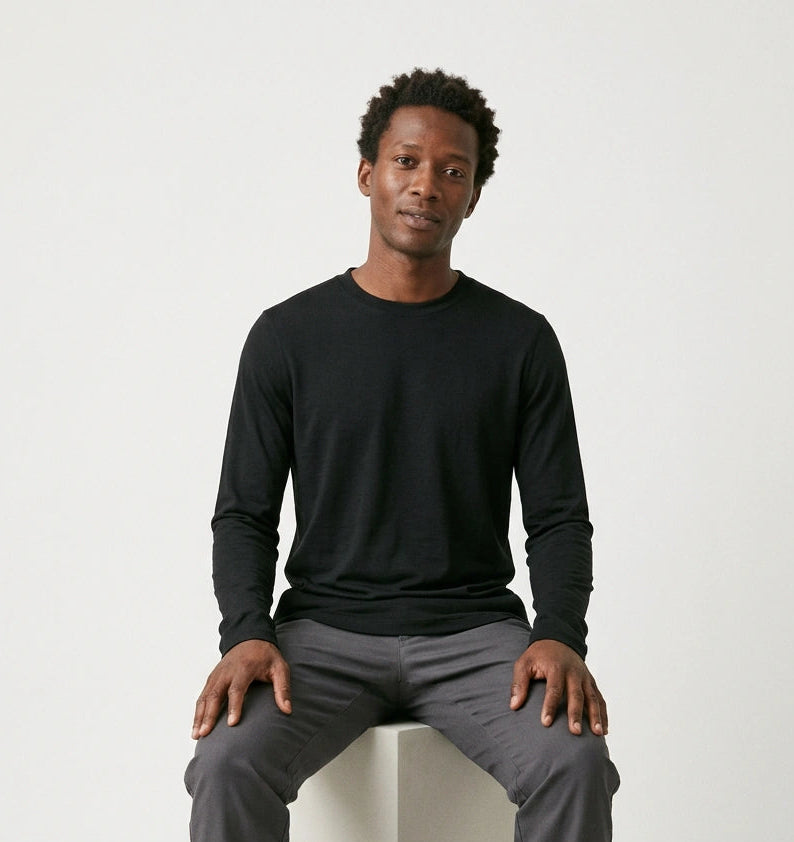 Men's Wool Blend Base Layer Top