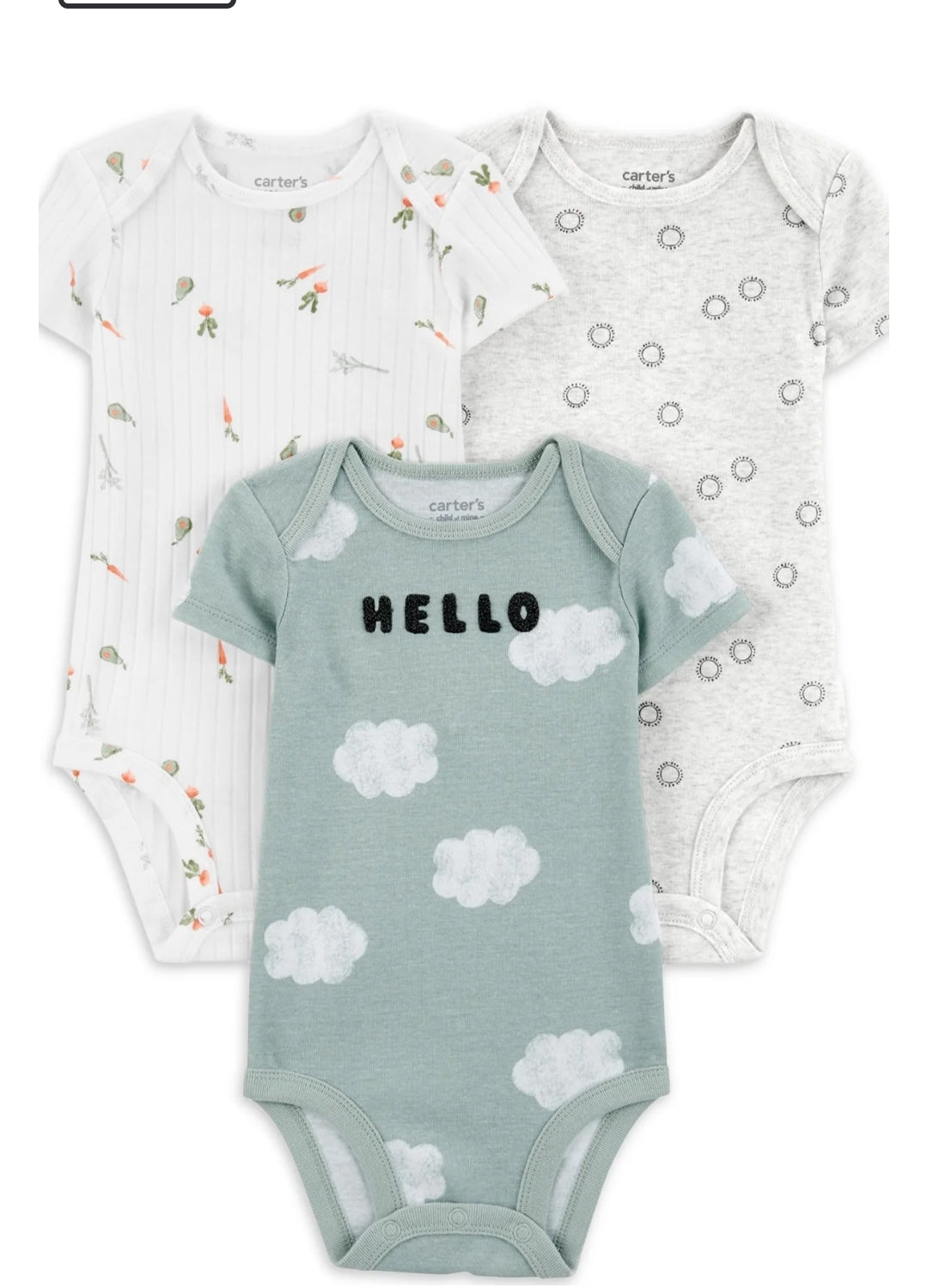 Carter's Child Of Mine Hello One Piece Baby's