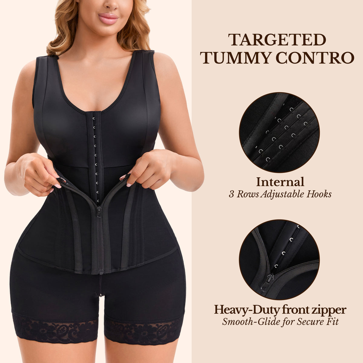 Fajas Colombianas Moldeadoras Overbust Shapewear For Women Tummy Control Full Body Shaper & Butt Lifter Post Surgery Compression Garment