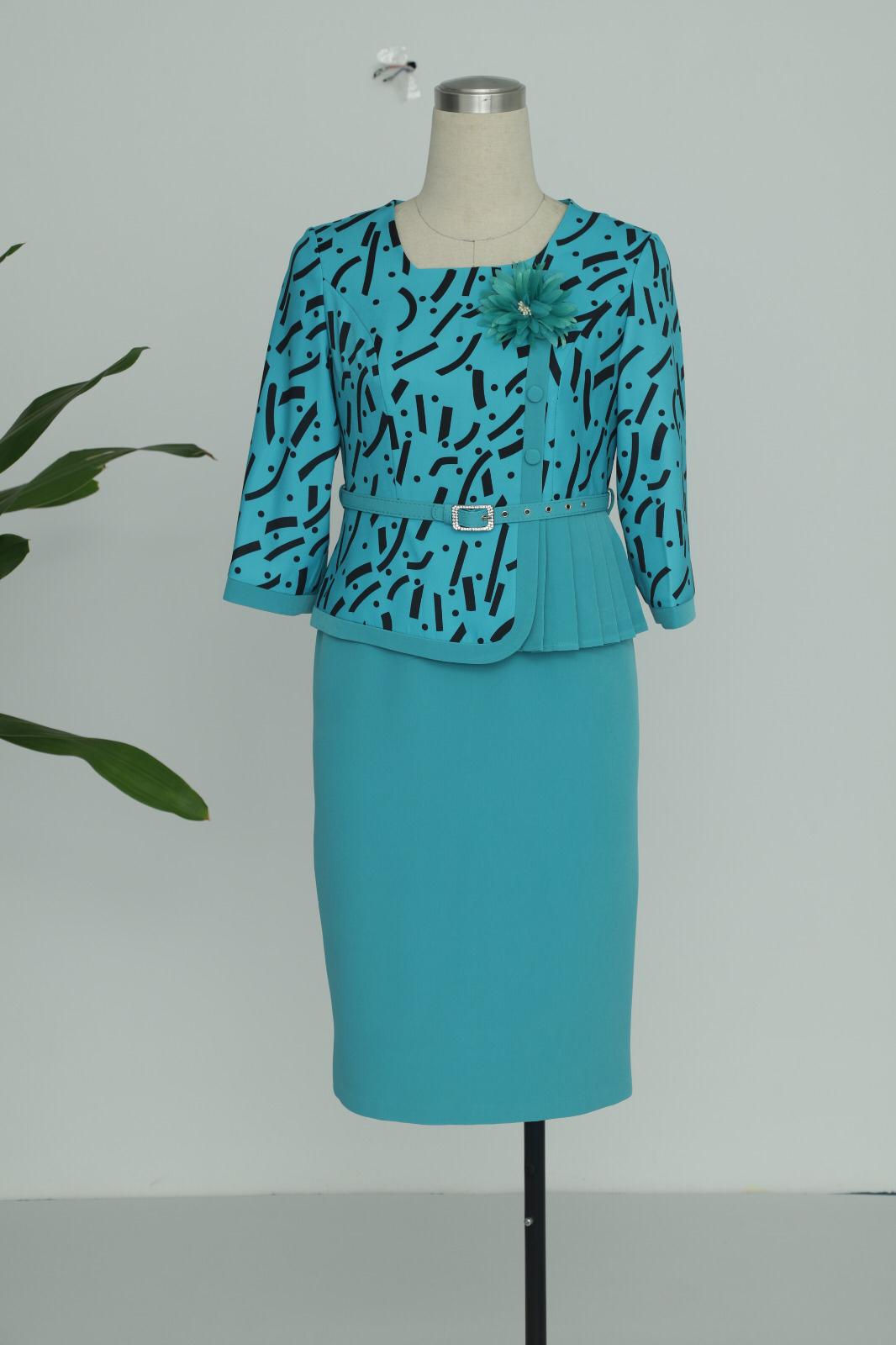 Turquoise Dimmara Suit + Full Dress