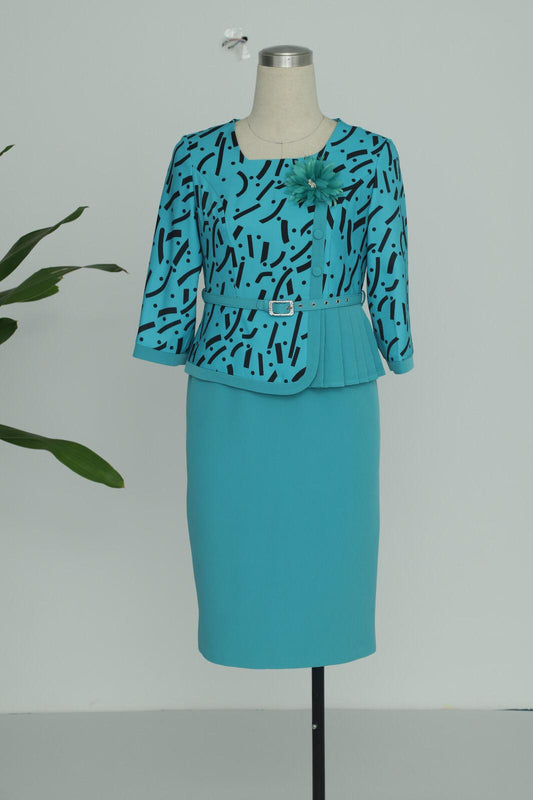 Turquoise Dimmara Suit + Full Dress