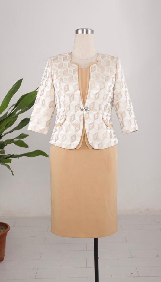 Women’s Light Brown/Tan Suit Collection + Dress