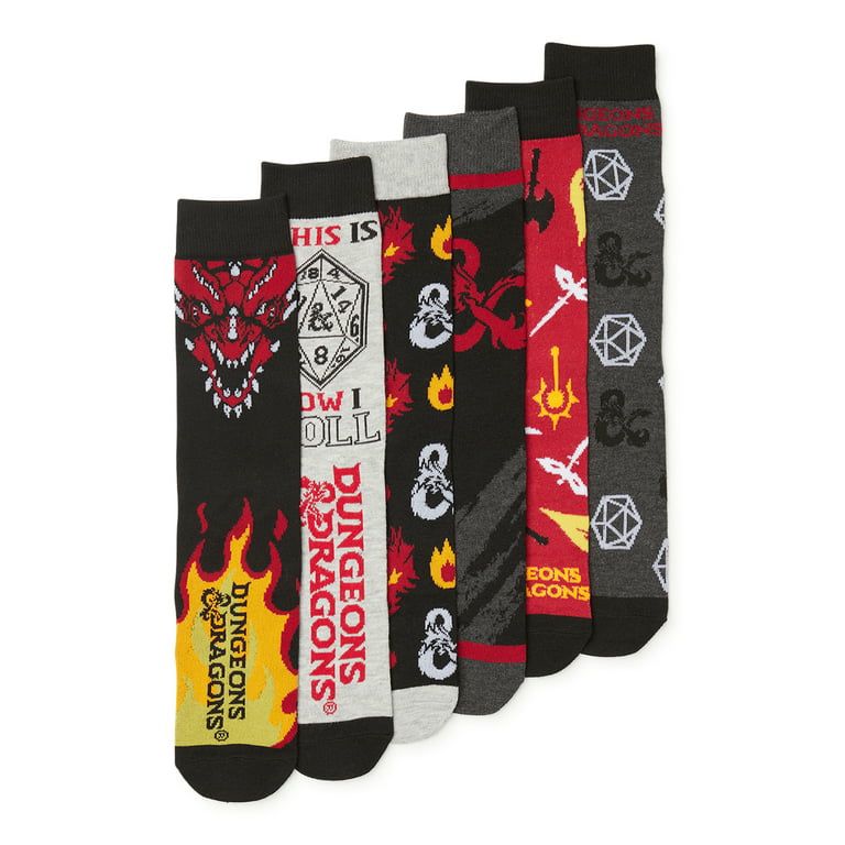 6 Pair Men’s Casual Crew Socks