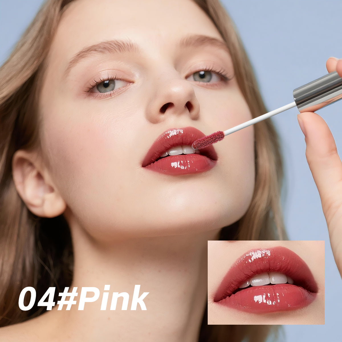 4 Colors Lip Gloss,Hydrating Lip Tint,Long Lasting Waterproof, High Shine Glossy Mirror Lip Stain, Long Lasting Moisturizing,Non Sticky, Romantic Lip Gloss Gift For Women