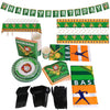 171Pcs Baseball Party Supplies Kit Baseball Birthday Party Disposable Dinnerware Set Baseball Themed Party Tableware Decorations Cups Plates Napkins Spoons Knives Forks Tableclothes