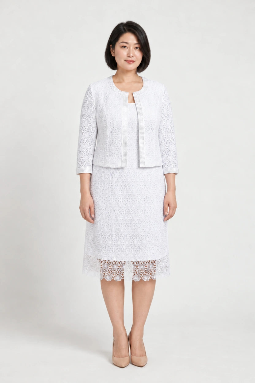Geenlinm Women's 2 Piece Dress And Jacket